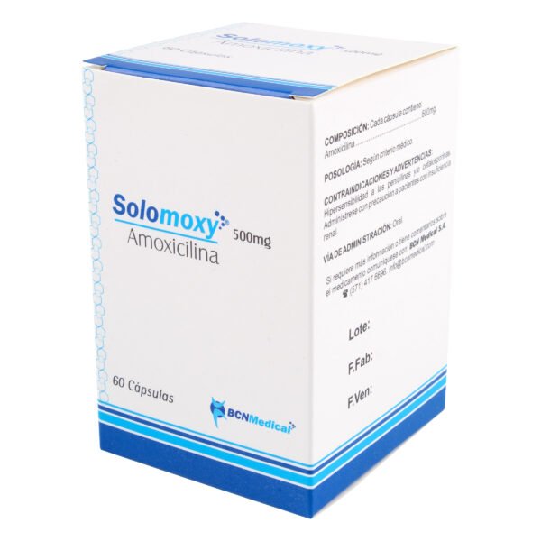 AMOXICILINA SOLOMOXY 500 MG * BLISTER X 10 CAP