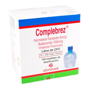 COMPLEBREZ 6MCG/100MCG - FORMOTEROL + BUDESONIDA FCO X 150 DOSIS