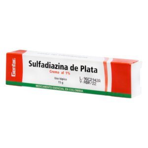 SULFADIAZINA DE PLATA 1% TUB X 15 GR
