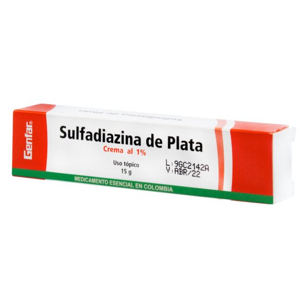 SULFADIAZINA DE PLATA 1% TUB X 15 GR