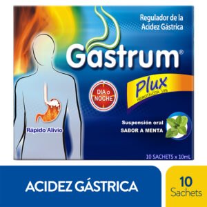 GASTRUM PLUS MENTA 10 ML CJ X 10 SOBRES