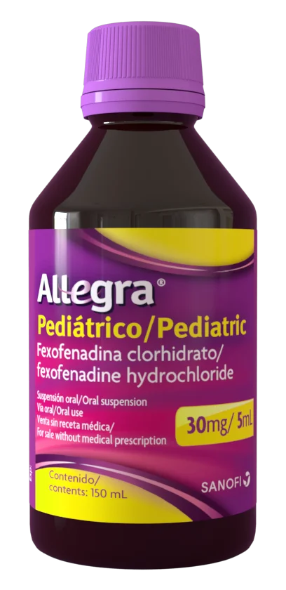 ALLEGRA PEDIATRICO 30MG/5ML - SUSPENSION ORAL FCO X 150 ML
