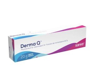DERMA Q CREMA - MUPIROCINA + CLOTRIMAZOL + F. MOMETASONA TUBO X 20 GR