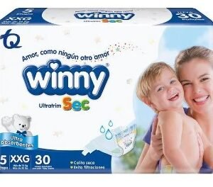 PAÑAL WINNY ULTRATRIM SEC AZUL  ETP 5 XXG PAQUE X 30