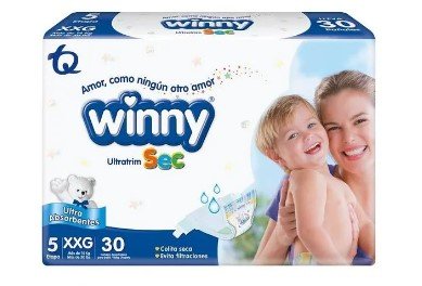 PAÑAL WINNY ULTRATRIM SEC AZUL  ETP 5 XXG PAQUE X 30