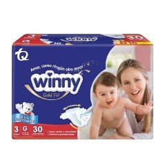 PAÑAL WINNY ULTRATRIM GOLD ETP 3 PAQUE X 30