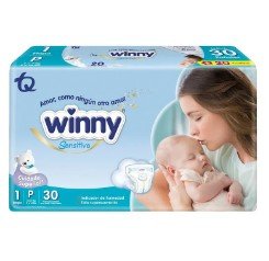 PAÑAL WINNY SENSITIVE ETP 1 PAQ X 30 UNI