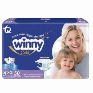 PAÑAL WINNY ULTRATRIM GOLD ETP 4 + TOALLITAS PAQ X 50