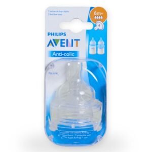 TETINA ANTI-COLICO FLUJO RAPIDO 6M+ #4  REF SCF634/27 2 UNID