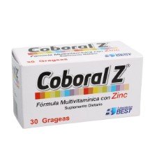 COBORAL Z GRAGEJAS  - VITAMINAS Y MINERALES FCO X 30 UNIDA