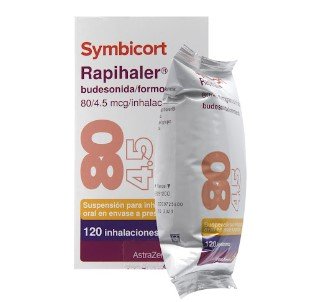 SYMBICORT  RAPIHALER 80/4.5 MCG - INHALDOR BUCAL FCO X120 DOSIS