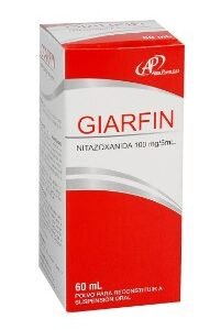 GIARFIN NITAZOXANIDA SUSP ORAL 100 MG/ 5ML FCO X 60 ML