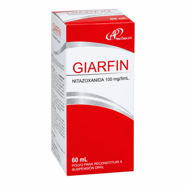 GIARFIN NITAZOXANIDA SUSP ORAL 100 MG/ 5ML FCO X 60 ML