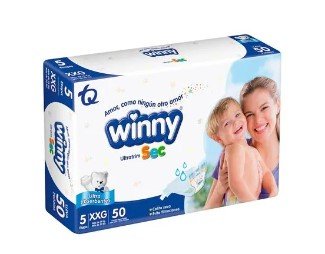 PAÑAL WINNY ULTRATRIM SEC ETP. 5 PAQ X 50