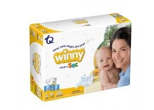 PAÑAL WINNY ULTRATIM SEC ET. 2 AMARILLO PAQU X 50