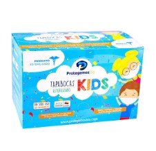 TAPABOCAS AZUL NIÑOS PROTEGEMOS BIO CJ X 50 UND