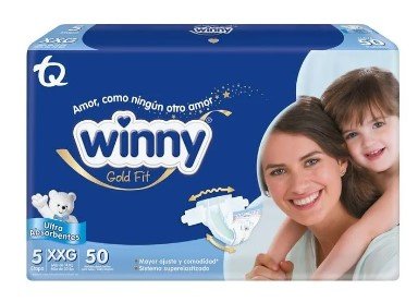 PAÑAL WINNY ULTRATRIM GOL ETP 5 XXG BOLSA X  50