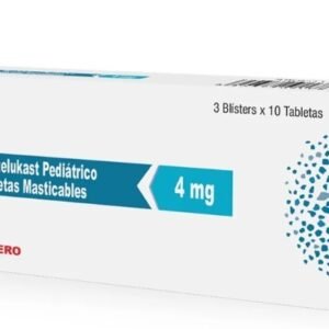 MONTELUKAST 4MG TAB MASTICABLES CAJA X 30UNDS
