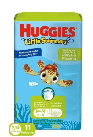 PAÑAL BAÑO  HUGGIES LITTLE SWIMERS  TALLA P **** UNIDAD