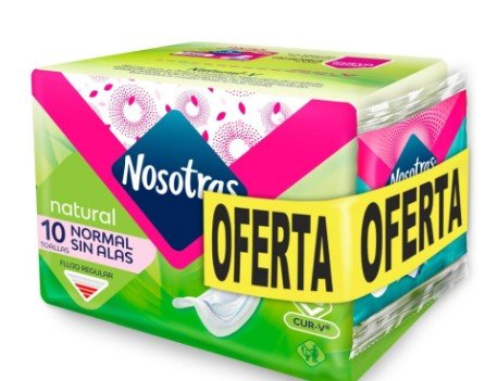 TOA.NOSOTRAS NORMAL NATU 10 UND+5PROT PAQUETE