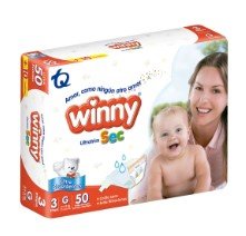 PAÑAL WINNY  SEC ETP 3 + TOA X 20 ALOE PAQ X 50 UND
