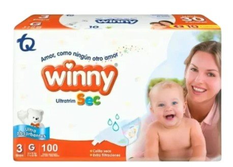 PAÑAL WINNY SEC ETP 3 + TOA X 20 ALOE PAQ X 100