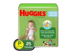 PAN.HUGGIES ACTIVE SEC ET.2 MED PAQ X 25 UNID