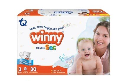 PAÑAL WINNY ULTRATRIM SEC NARAJA ETP 3G PAQUE X 30