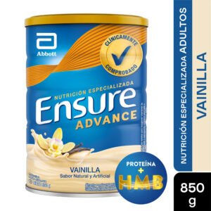 ENSURE ADVANCE VAINILLA LATA X 850 GR