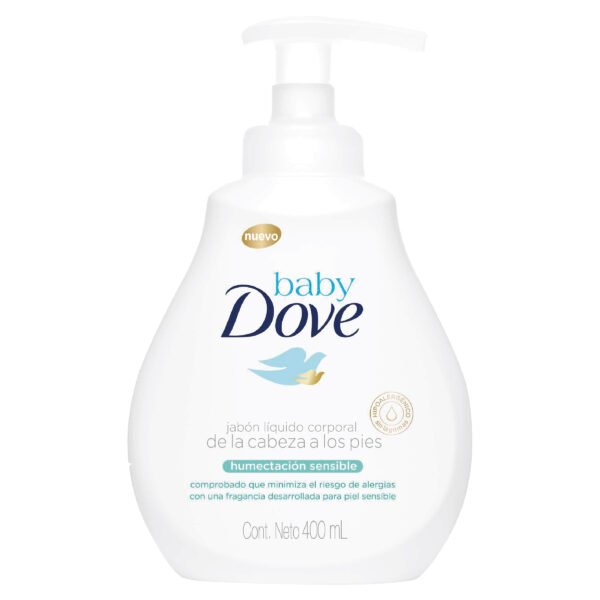 JABON DOVE BABY LIQUIDO HUMECTA SENSIBLE FCO X 400 ML