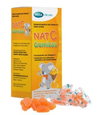 NAT C GOMITAS VITAMINA C******* UNIDAD