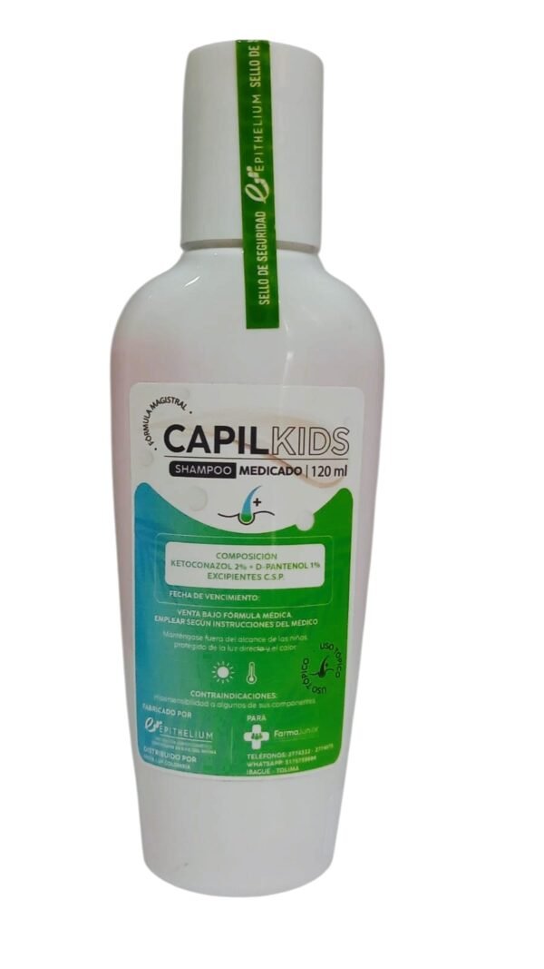 CAPIL KIDS MEDICADO - KETOCONAZOL 2% + D - PANTENOL 1% FCO X 120 ML