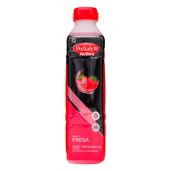 PEDIALYTE 45 FRESA CON ZINC SUERO ORAL FCO X 500 ML