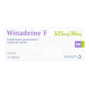 WINADEINE F 325/30 MG - ACETAMINOFEN+CODEINA CAJA X 10 TBS