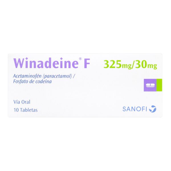 WINADEINE F 325/30 MG - ACETAMINOFEN+CODEINA CAJA X 10 TBS