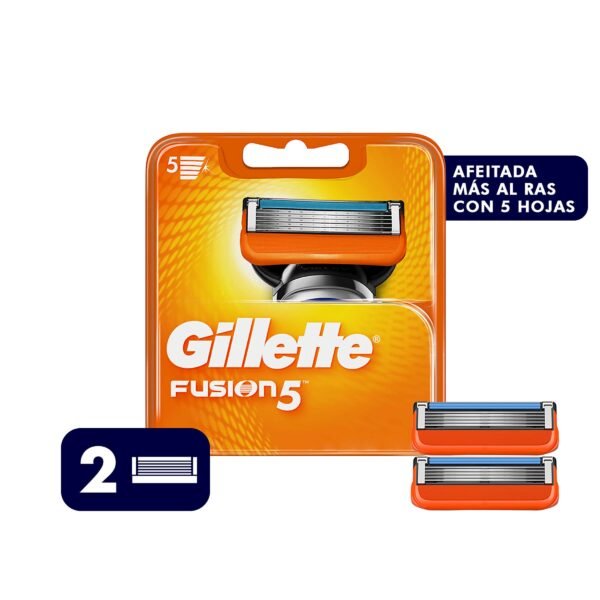REPUESTO GILLETTE FUSION5  CARTUCHOS CAJA X 2UNDS