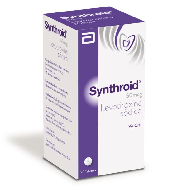 SYNTHROID 50 MCG - LEVOTIROXINA