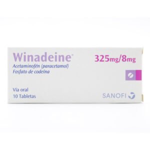 WINADEINE 325MG /8 MG - ACETAMINOFEN+CODEINA CAJA X 10 TBS