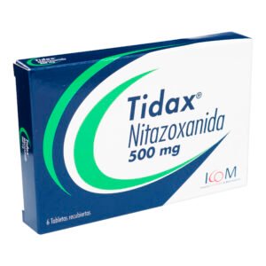 04389 TIDAX 500 MG NITAZOXANIDA CAJA X 6 TBS