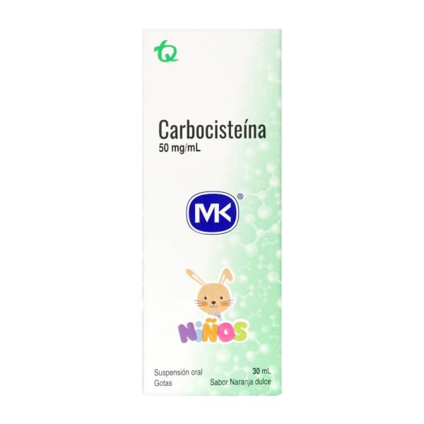 CARBOCISTEINA 50 MG GOTAS FCO X 30 ML