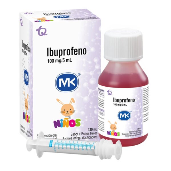 IBUPROFENO 100MG/5ML SUSP FCO X 120 ML
