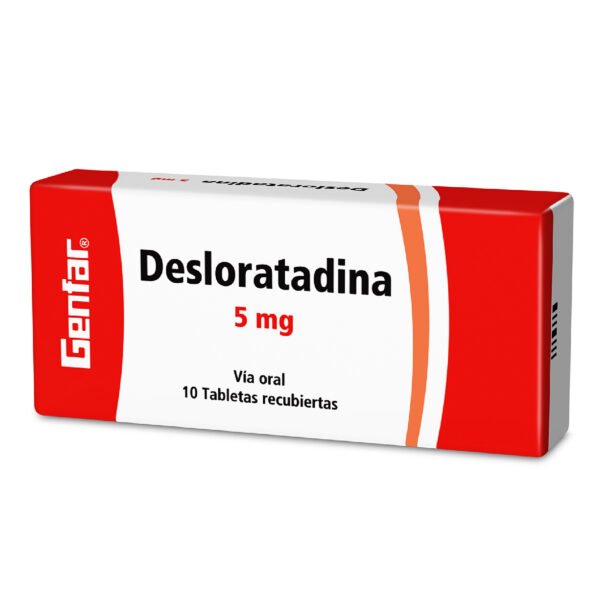 DESLORATADINA 5 MG CAJA X 10 TBS