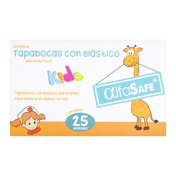 TAPABOCA PEDIATRICO ALFA E.I CAJA X 25 UDS