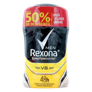 05029 2 DTE.REXONA BARRA MEN V8 50 GR S.O H UNIDAD