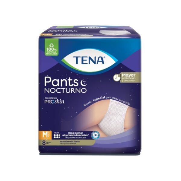 PAN.TENA PANTS NOCTURNO MEDIUM PAQ X 8 UNDS
