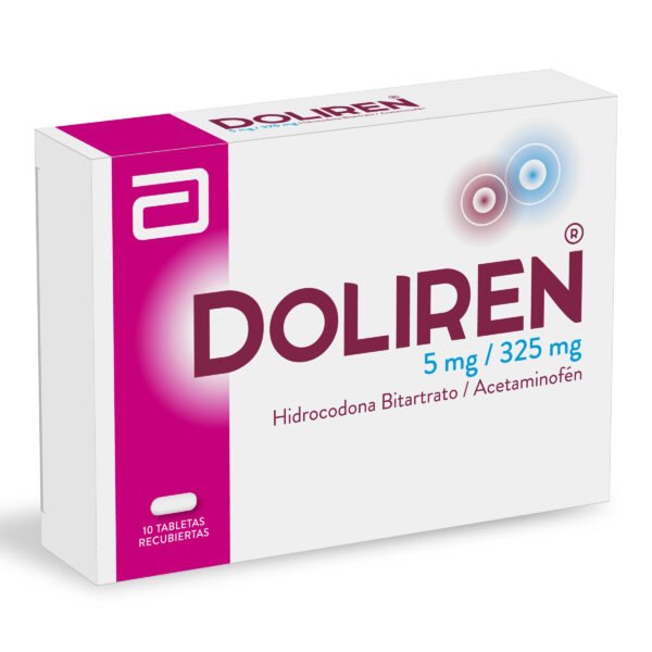 DOLIREN 5MG/325MG CAJA X 10 TBS