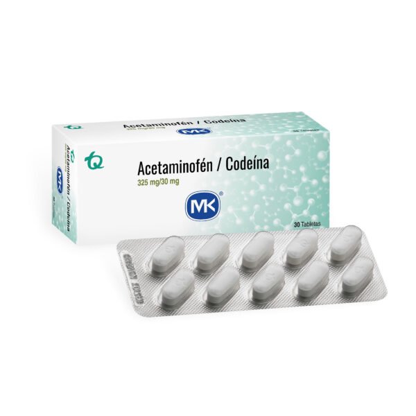ACETAMINOFEN+CODEINA 325/30MG CAJA X 30 TBS