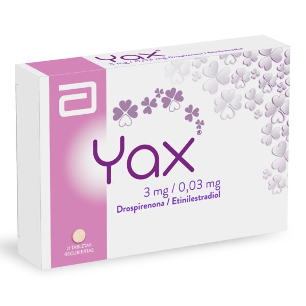YAX - DROSPIRENONA-ETINILESTRDIOL CAJA X  21 TBS