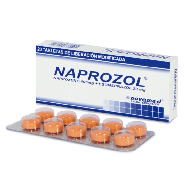 NAPROZOL 500 MG - NAPROXENO-ESOMEPRAZOL CAJA X  20 TBS