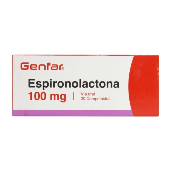 ESPIRONOLACTONA 100 MG CAJA X 20 TBS